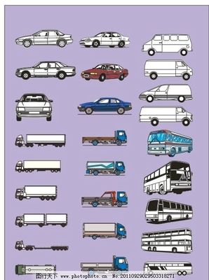 專業(yè)車輛矢量圖庫 從轎車到專用車輛的全面設計資源